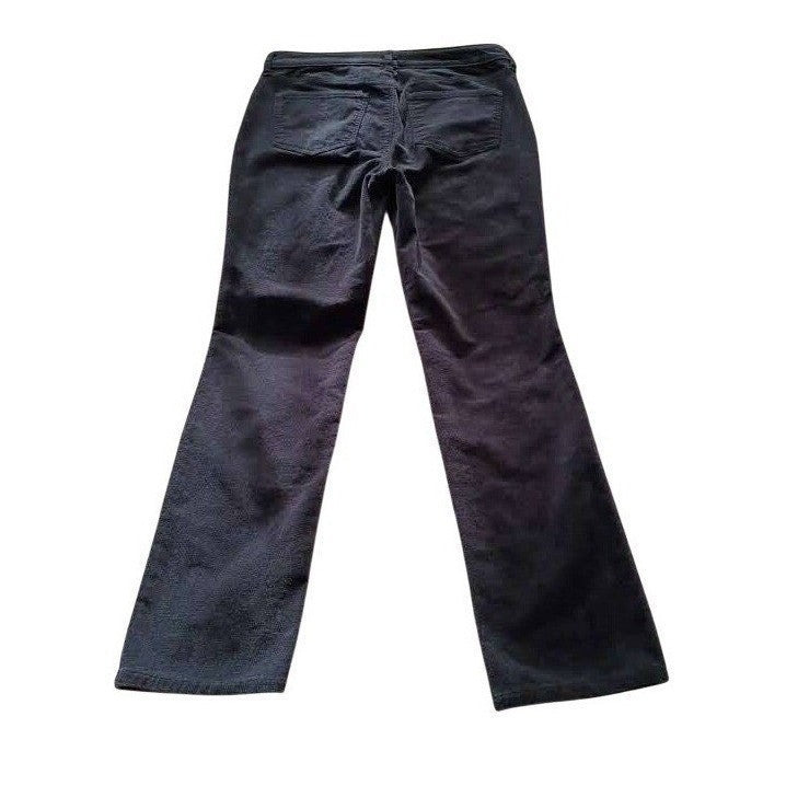 NYDJ Sheri Slim Navy Corduroy Pants Lift Tuck 8 30x29 Coastal Minimalist $119