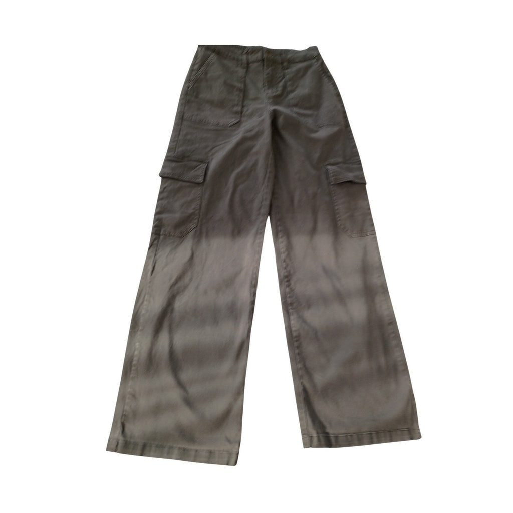 Wild Fable Y2K Olive Cargo Pants Wide Leg High Rise Stretch Twill Small NWOT