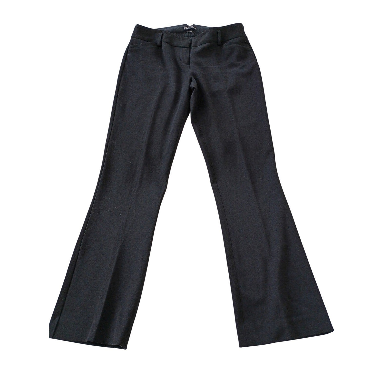 EXPRESS Columnist Elegant Bootcut Dress Pants Black Womens 2S 27x30 Work