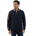Goodfellow & Co Cotton Quarter Zip Pullover Sweater Navy Blue Size M Versatile