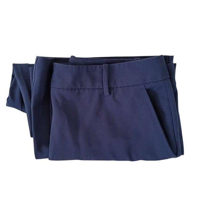 Worthington Wide Leg Trousers Navy Work Pants Womens 12 Fits W 29-31