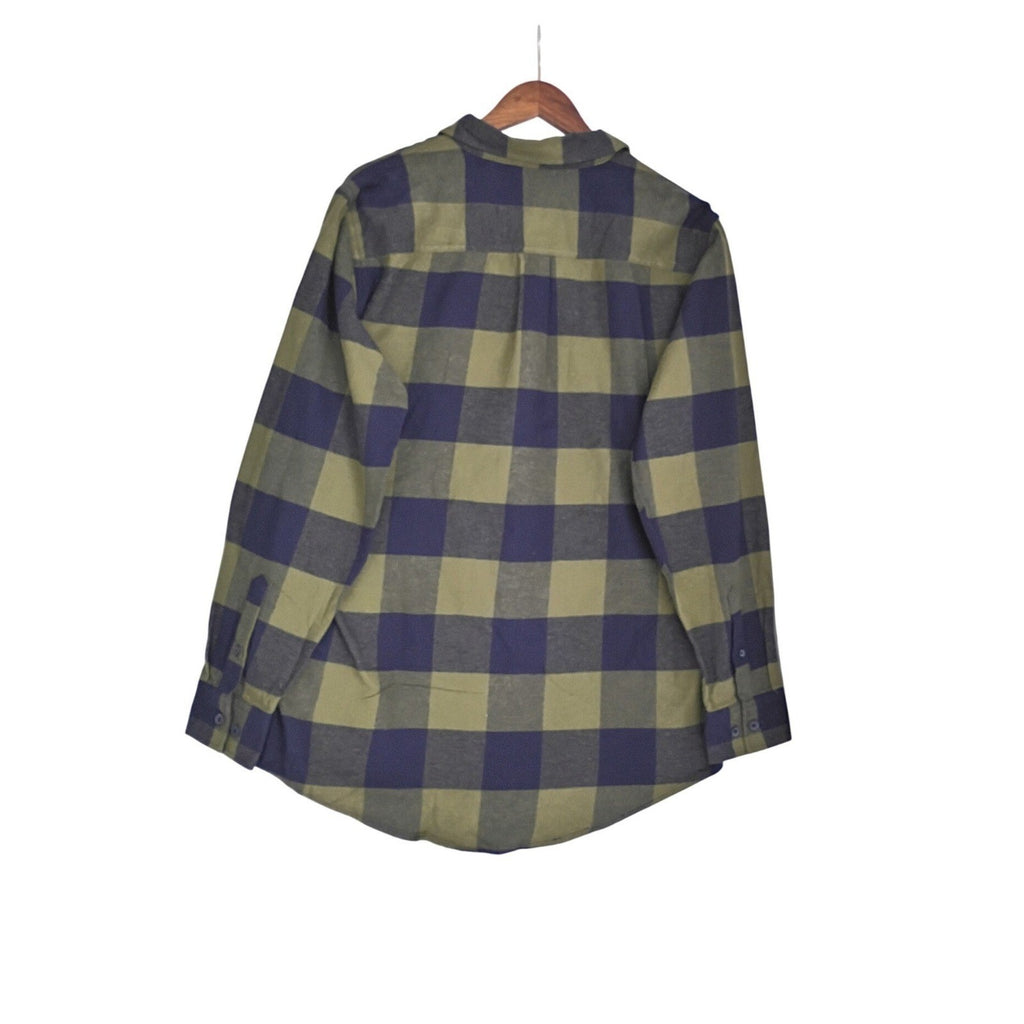 Redmond Clothing NWT Mens Everyday Cozy Casual Plaid Button Front Shirt Size M