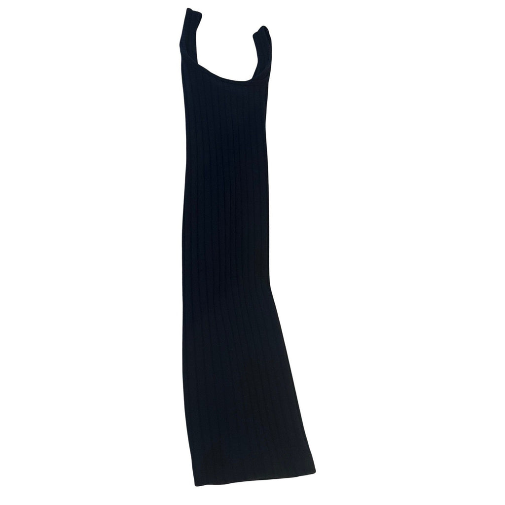 Old Navy -NWOT - Black Ribbed Tank Dress Spaghetti Strap Mini Size S