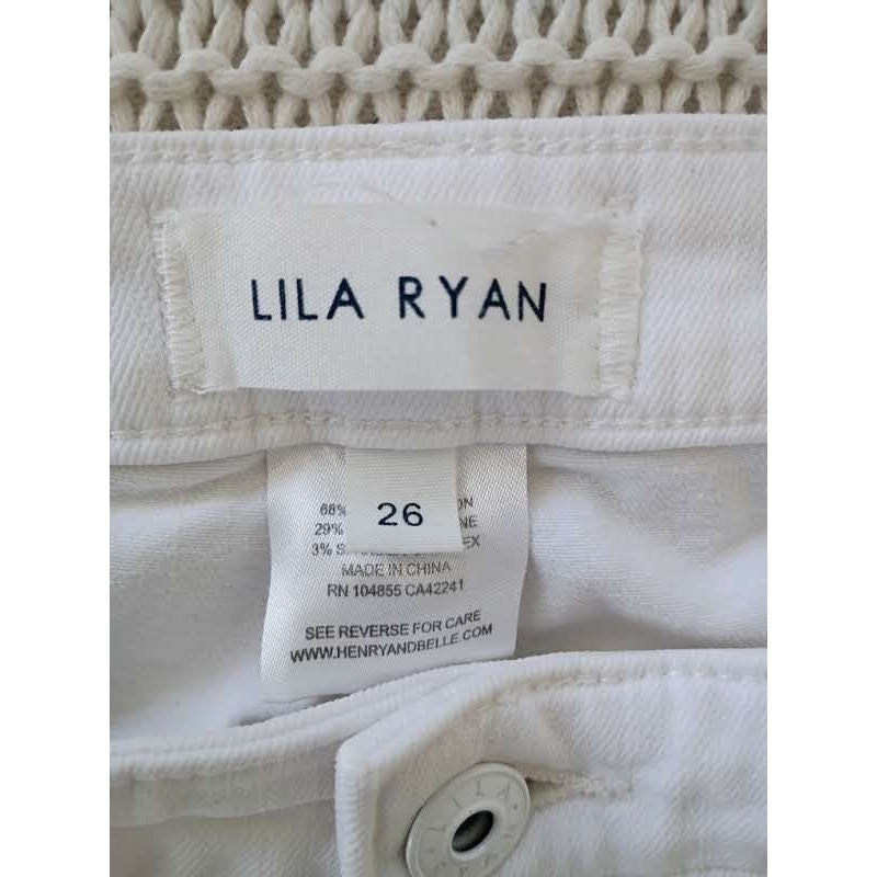 Lila Ryan White Skinny Jeans 26x26 NWOT Mid Rise Stretch Denim Pant Classic Soft