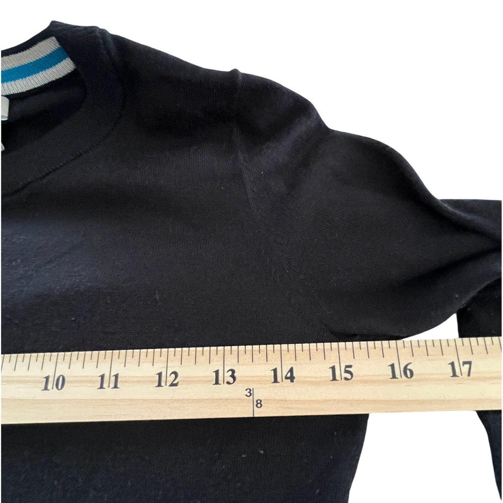 Banana Republic Black Silk Blend Crewneck Sweater Fits S Lightweight Versatile