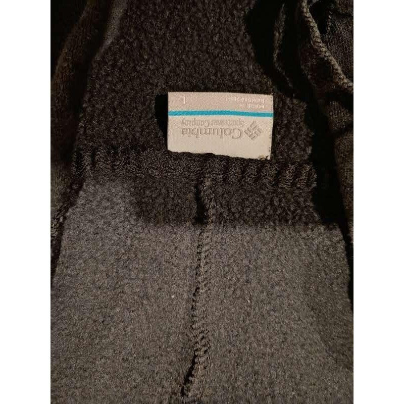 Columbia Black Logo Hoodie Sweatshirt Size L