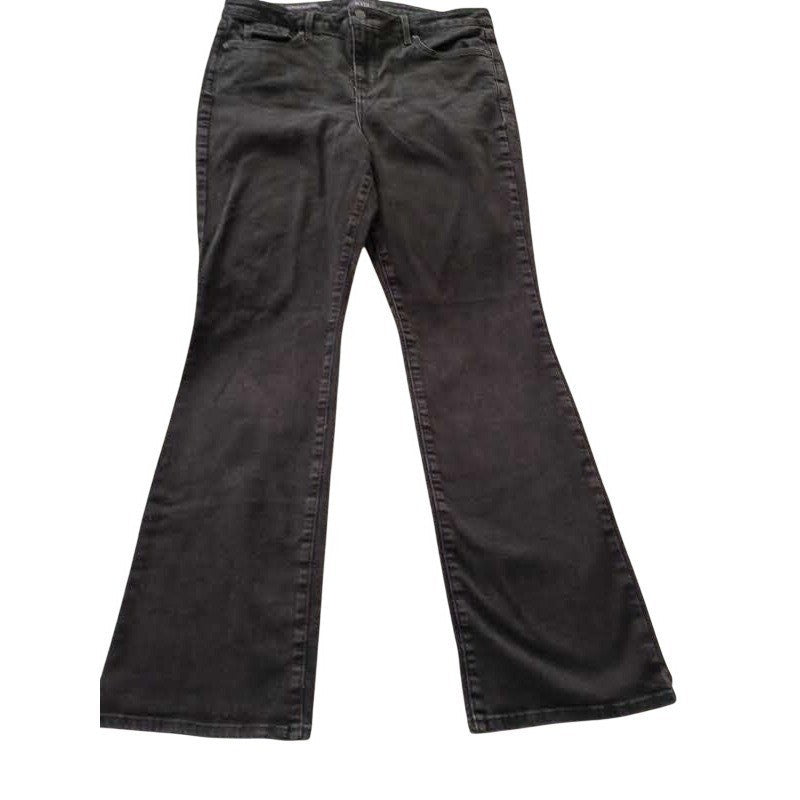 NYDJ Barbara Bootcut Jeans Black Lift Tuck Womens 14