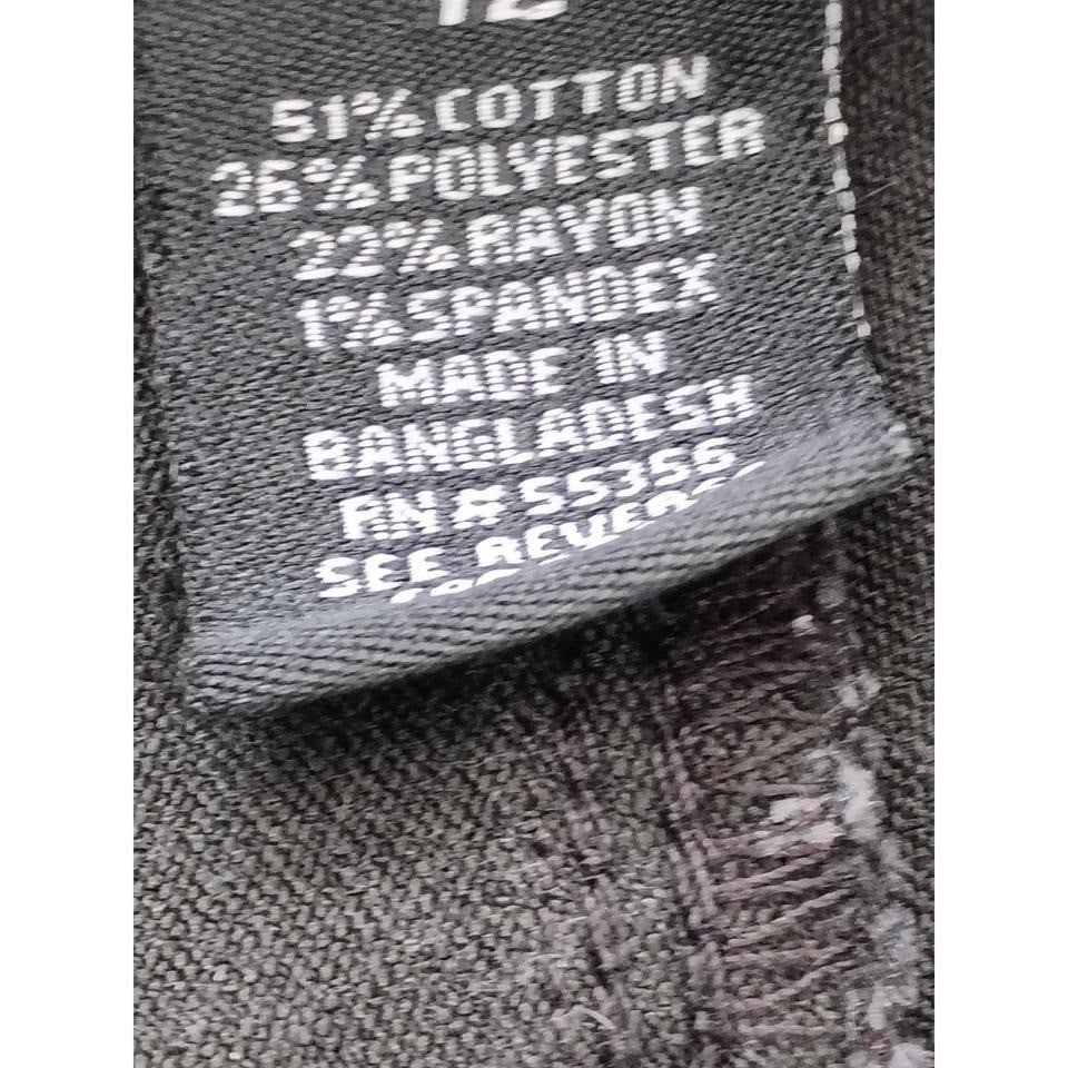 D. Jeans Faded Black High Rise Skinny Jeans Stretch Denim Slim Fit 27x27