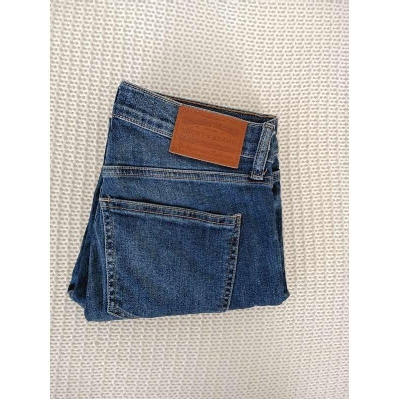 Lucky Brand Ava Mid Rise Skinny Jeans Dark Wash Blue Denim 27x27 NWOT