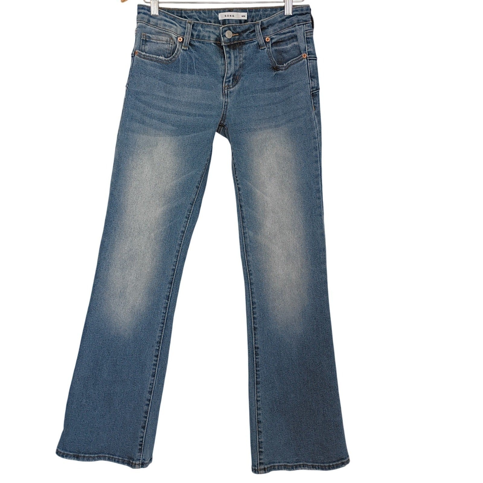Y2K Vintage Flare Bootcut Jeans Blue Denim 29x29 Effortless S.O.N.G.