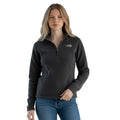 The North Face Gray 1/4 Zip Fleece Pullover Girls L G Fits Women Small PTP 19"