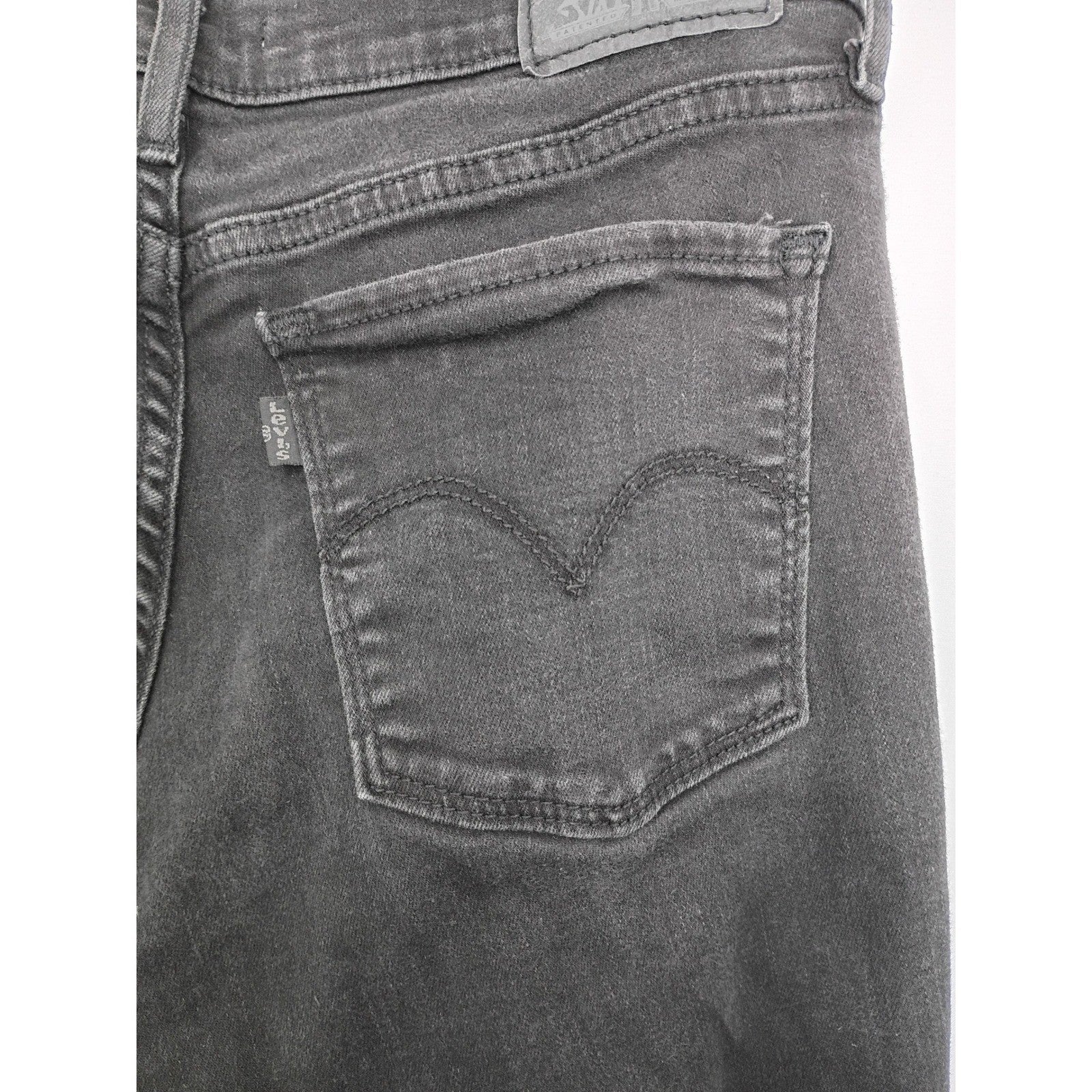 Levi Strauss 710 Super Skinny Black Jeans Women's Size 30