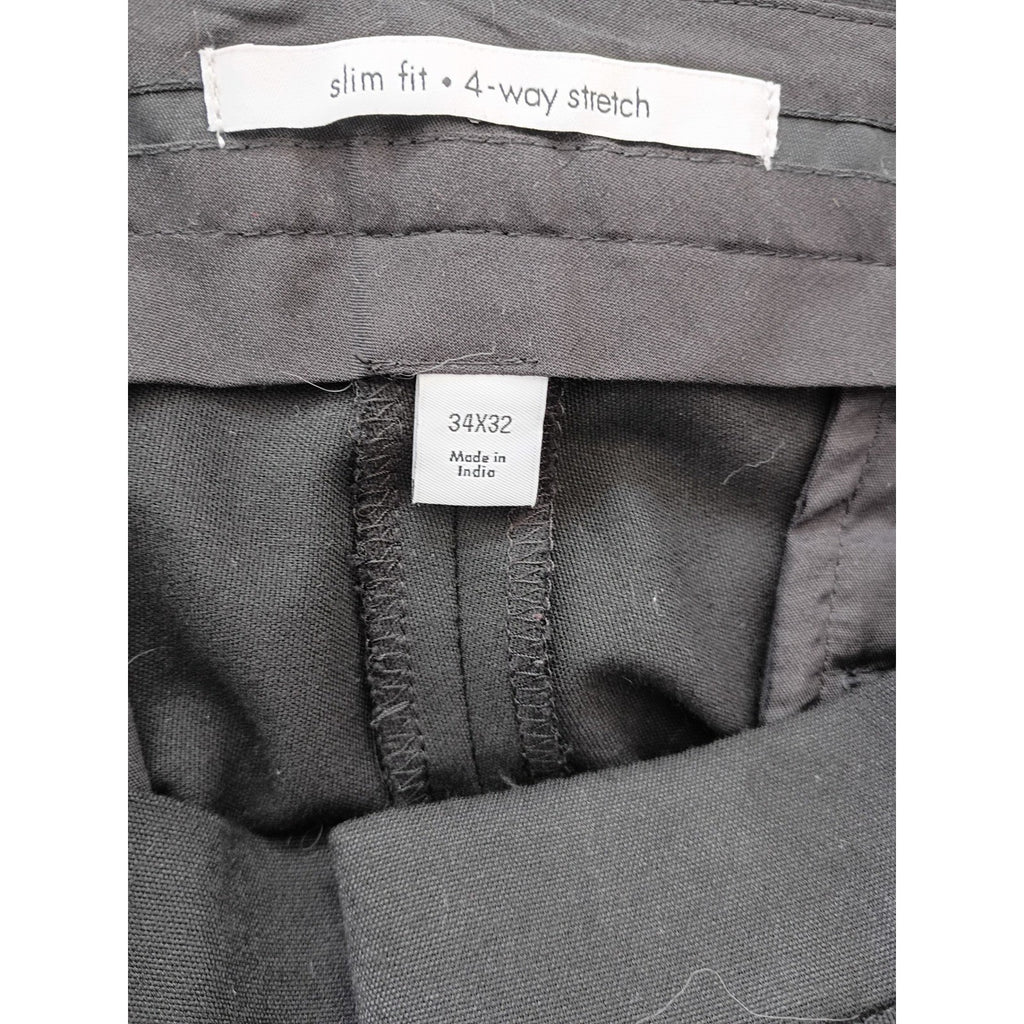 Calvin Klein Infinite Slim Fit Dress Pants Men's 34x32 Black 4-Way Stretch NWOT