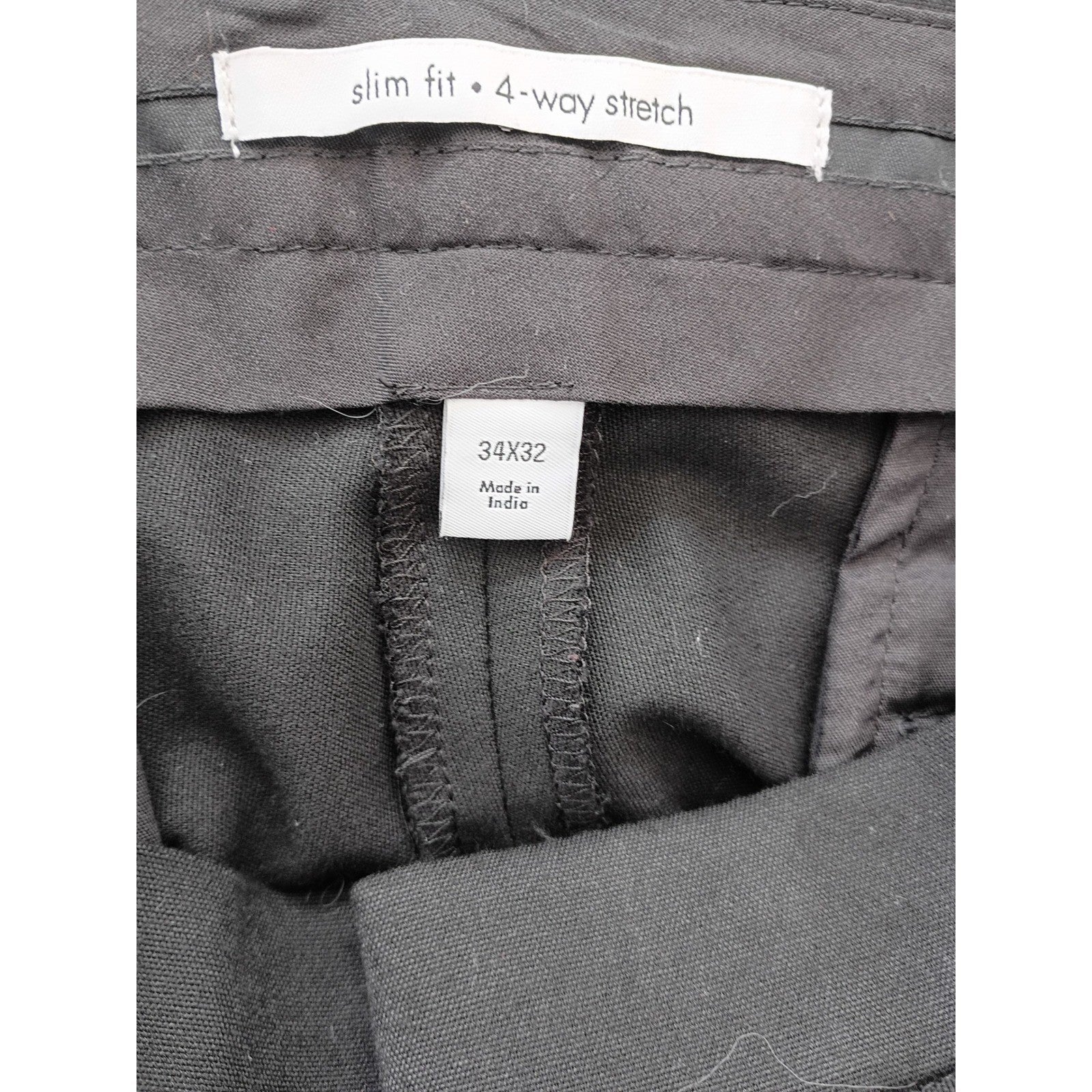 Calvin Klein Infinite Slim Fit Dress Pants Men's 34x32 Black 4-Way Stretch NWOT