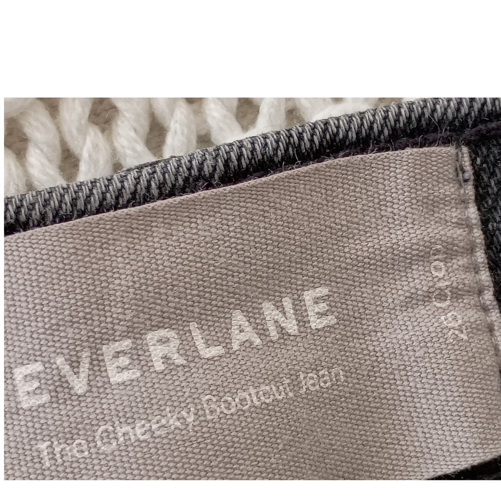 Everlane The Cheeky Bootcut Crop Jean Washed Black High Rise 26x26 Stretch