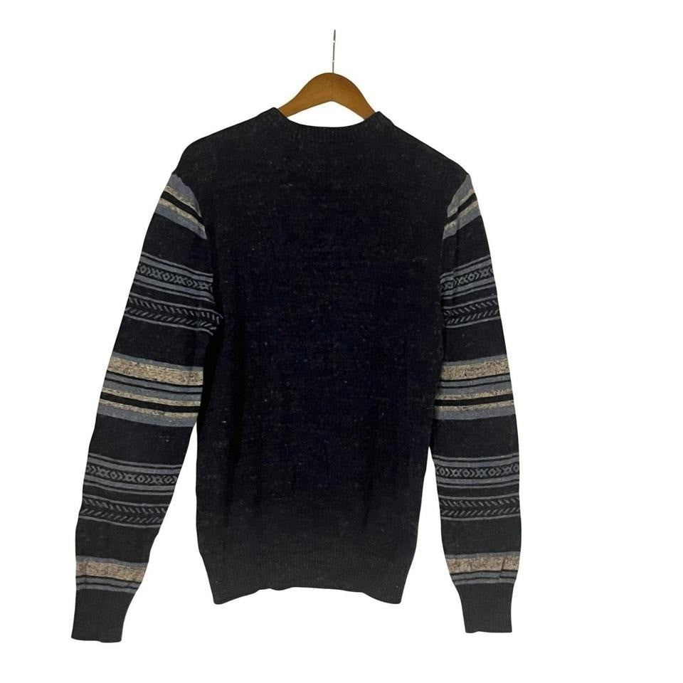 GAP Men's Blue Striped Crewneck Sweater Cotton Size Medium