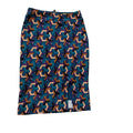 Maeve Anthropologie Geometric Optical Illusion Pencil Skirt Teal Purple Cotton S