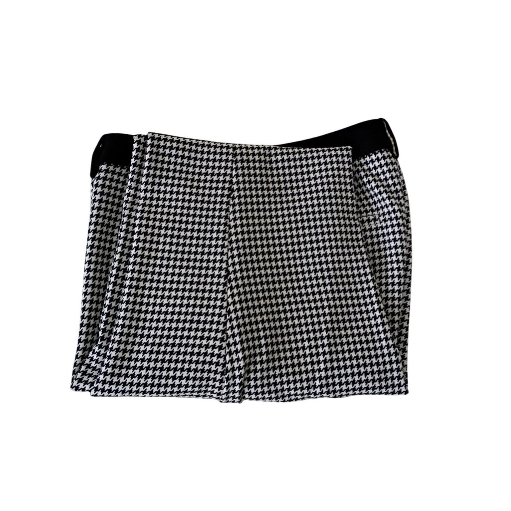 Calvin Klein Houndstooth Pants Black White Slim Fit 4 W30 x 28.5 Dress Trousser