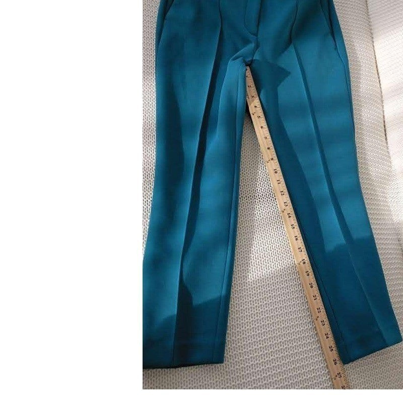 Ann Taylor Teal Blue Ankle Trouser Size 8/31 Professional Office Business Casual