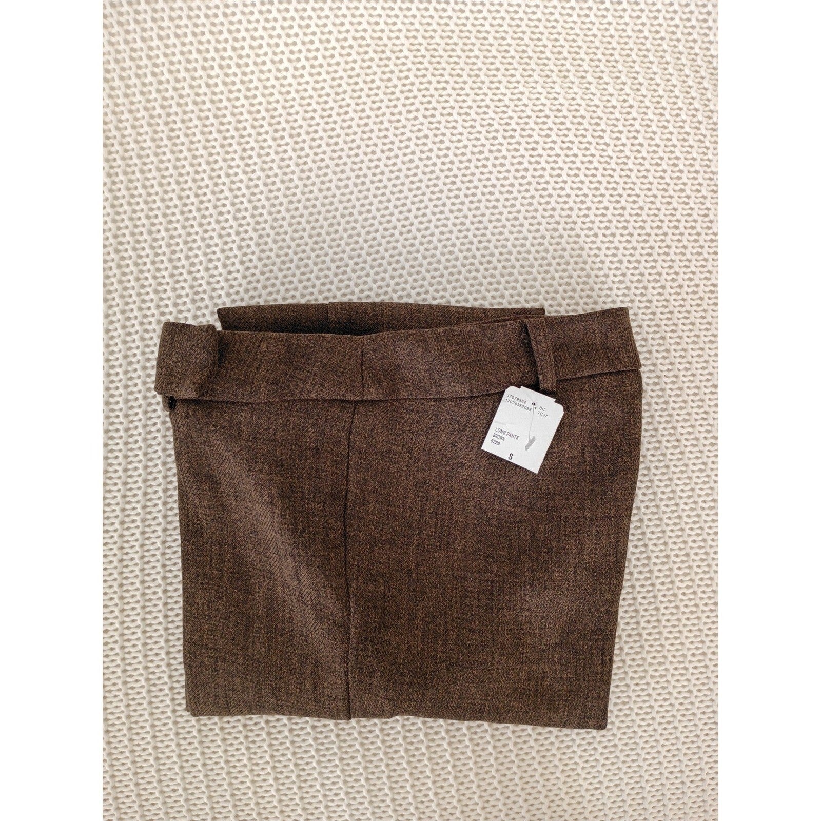 Forever 21 Twenty One NEW Brown High Rise Flare Trousers Textured W28 S