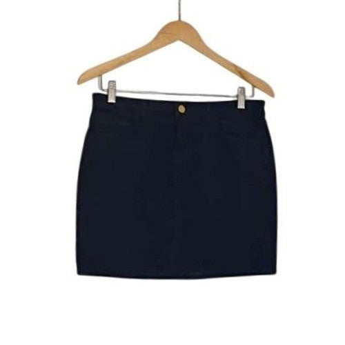 J Brand Gwynne Black Corduroy Mini Skirt Casual Versatile Everyday Size 26x15 L