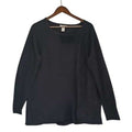 H&M Basic Super Cozy Large Charcoal Grey Wool Blend Crew Neck Knit Sweater