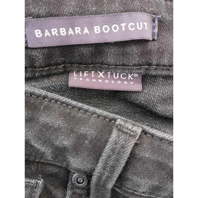 NYDJ Barbara Bootcut Jeans Black Lift Tuck Womens 14