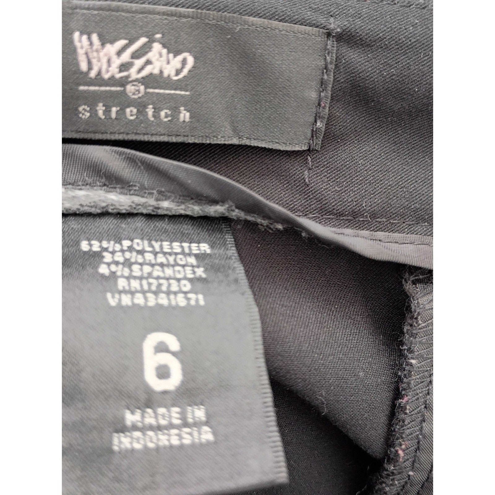 Mossimo Black Stretch Bootcut Dress Pants Women Size 6 W30x29 - NWOT