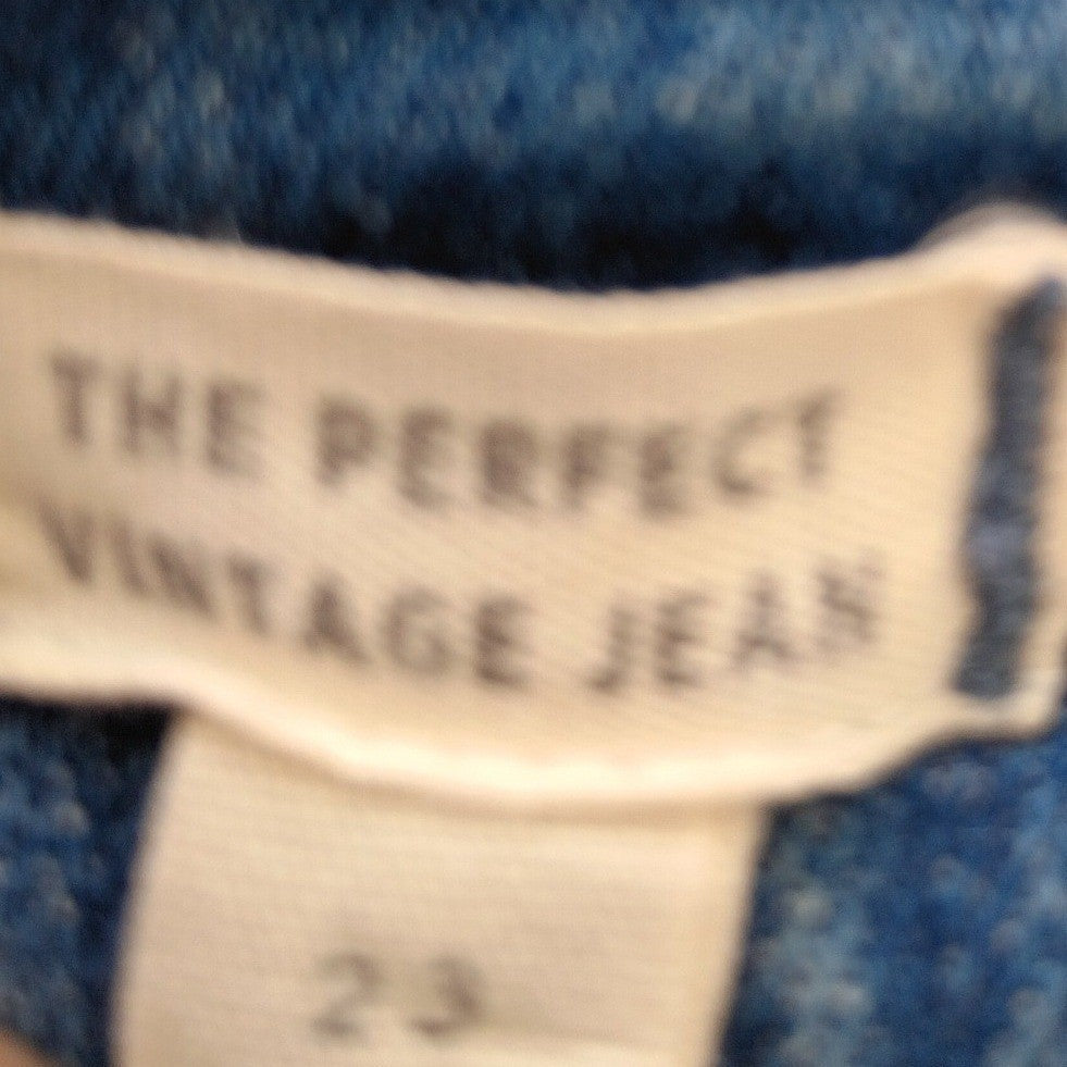Madewell The Perfect Vintage Jeans Light Wash Distressed Frayed Hem 23x27 NWOT