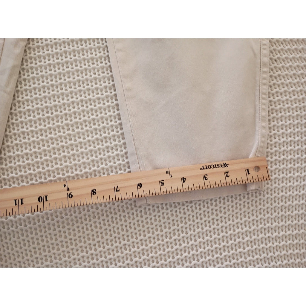 A New Day Womens Cargo Pants Cream Stretch Elasticized Sz 8 W28x26