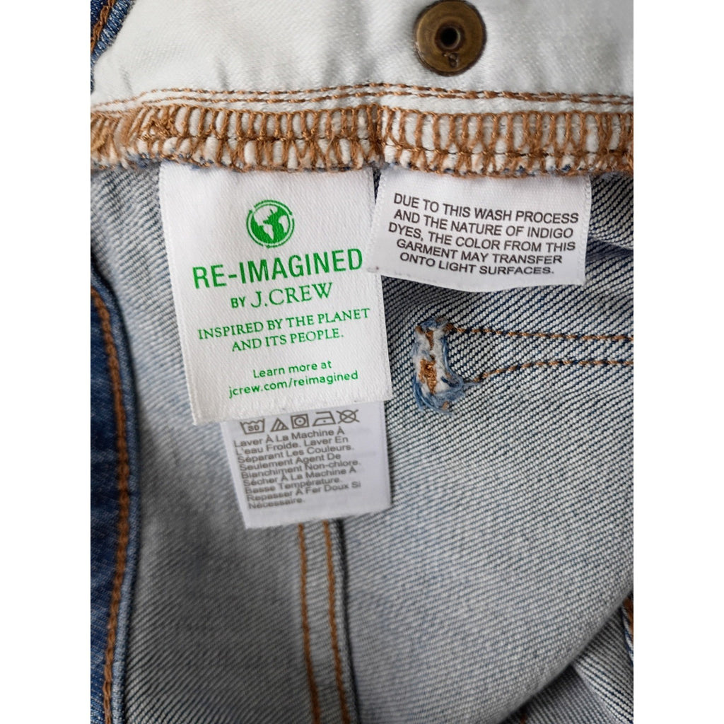 J.Crew Re-Imagined High Rise Skinny Jeans Medium Wash Blue 28Tx30 Tall Denim