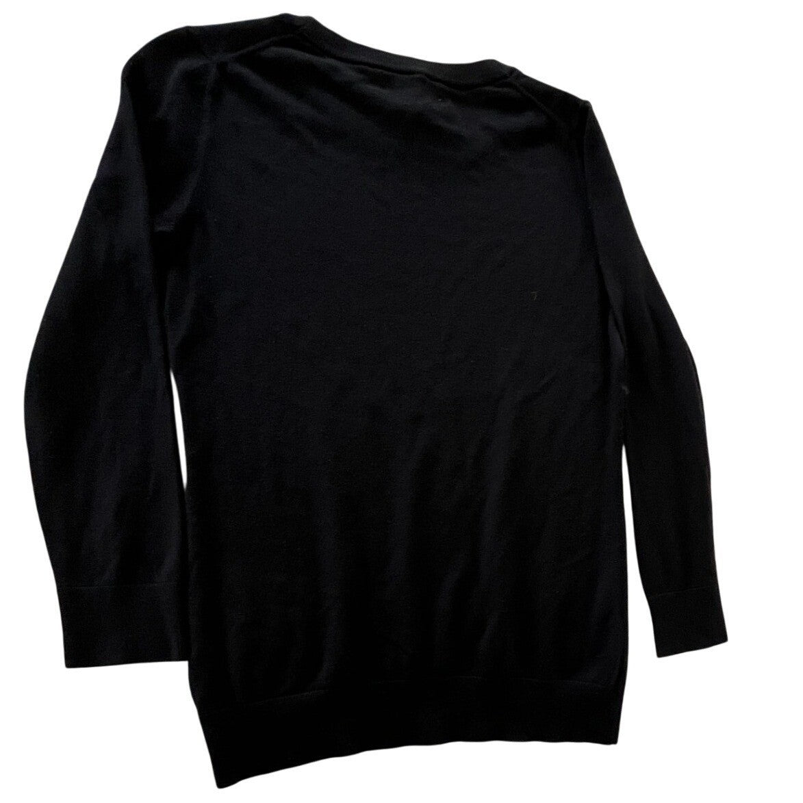 Banana Republic Black Silk Blend Crewneck Sweater Fits S Lightweight Versatile