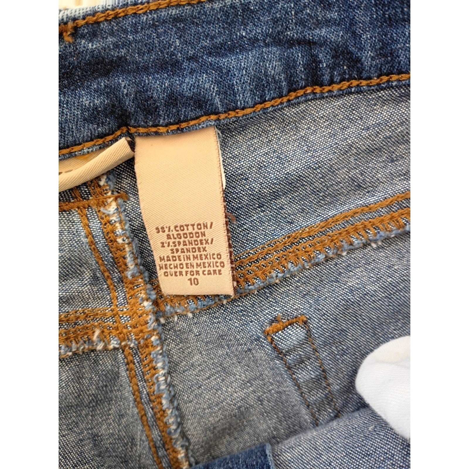 RuffHewn Womens Bootcut Jeans Size 10 30x31 Mid Wash Blue Stretch Denim
