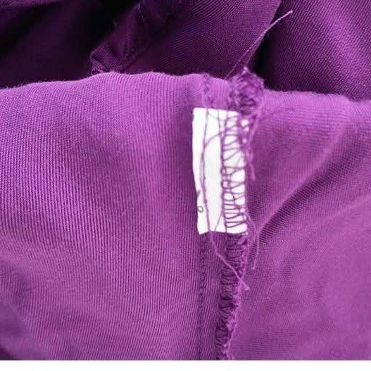 Zara Purple Satin One Shoulder Draped Asymmetrical Crop Top M Medium 6 8 Party