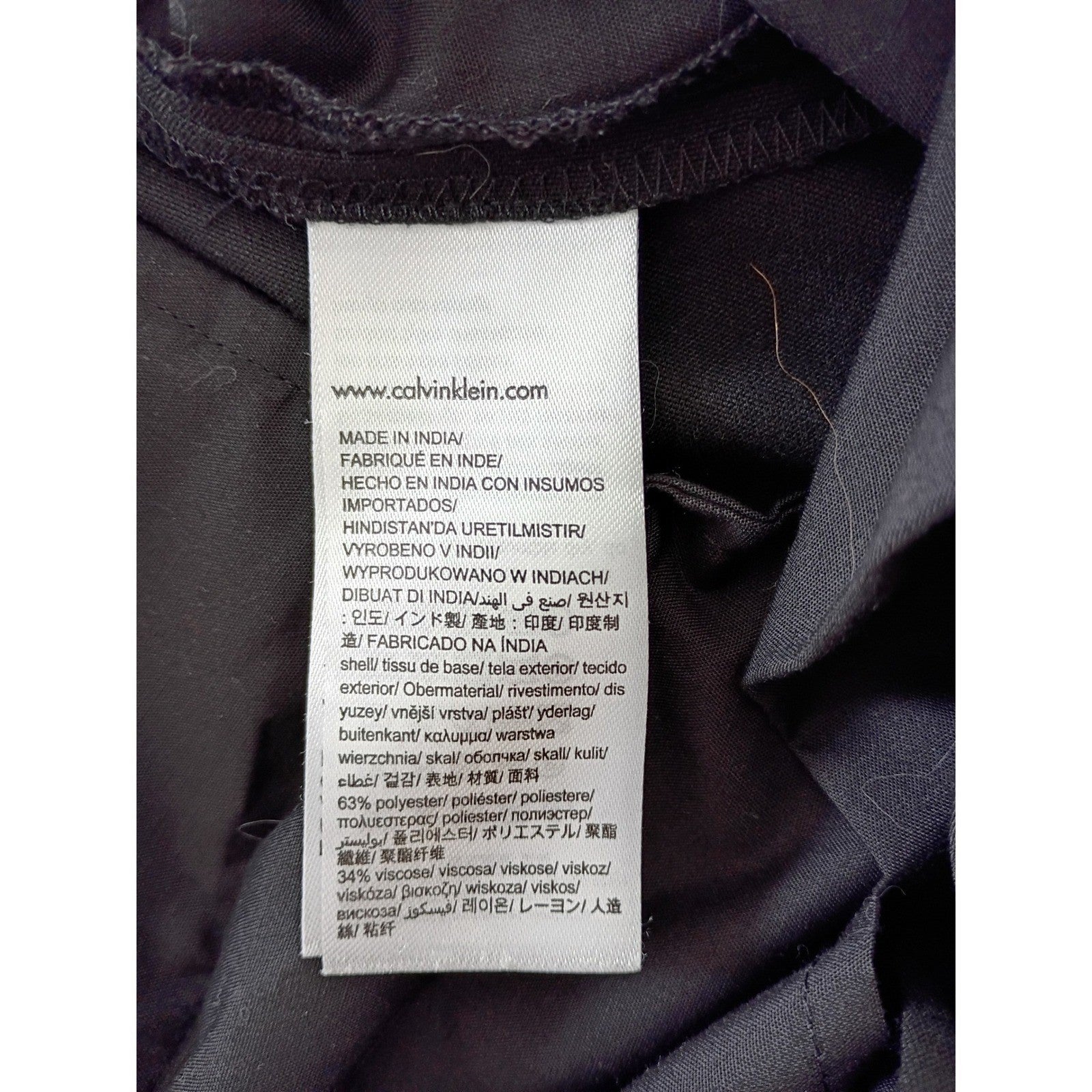 Calvin Klein Infinite Slim Fit Dress Pants Men's 34x32 Black 4-Way Stretch NWOT