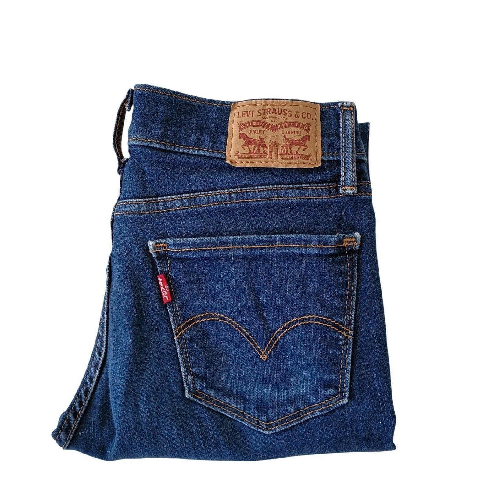 Levi's 710 Super Skinny Jeans Dark Wash Stretch Denim Women 27x29