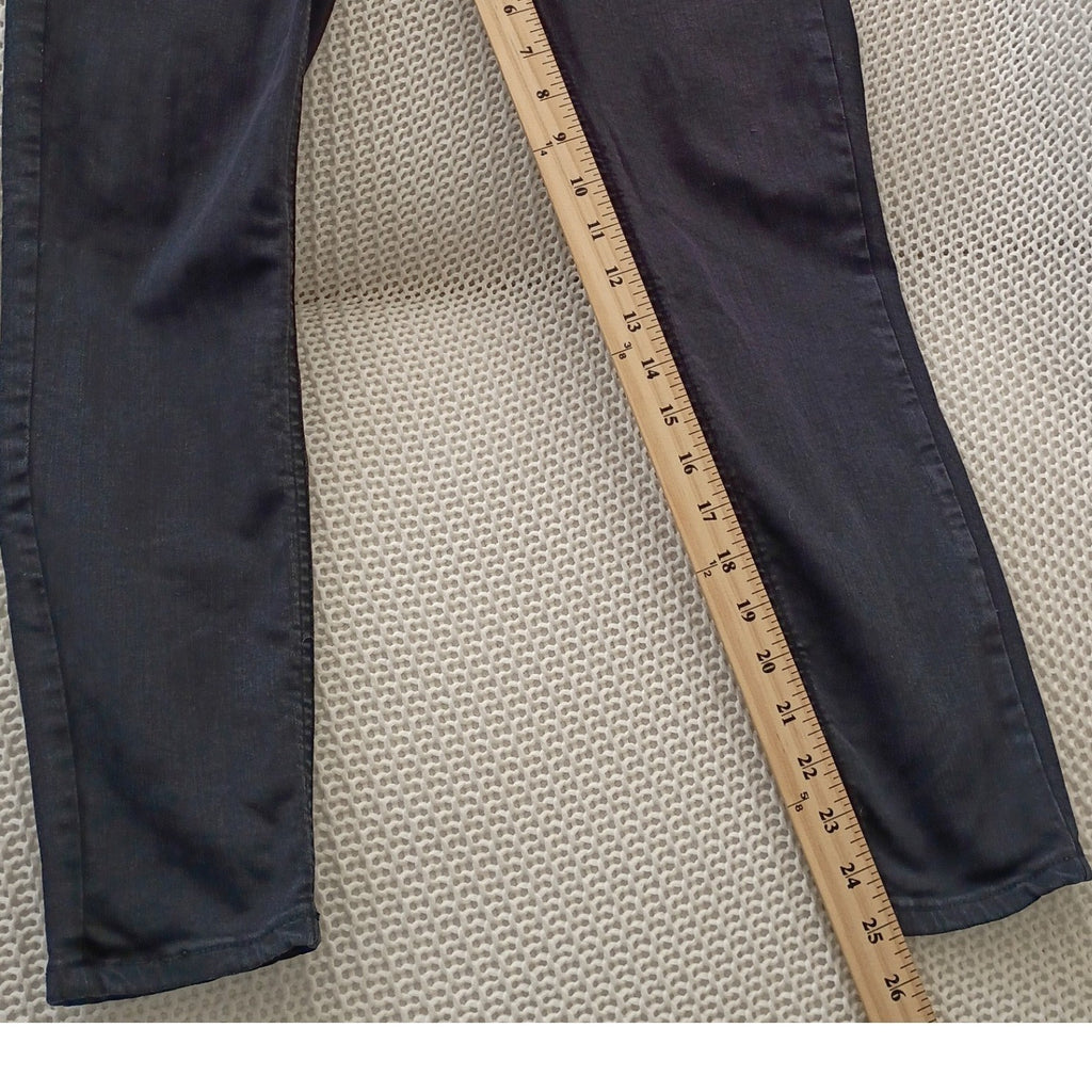 Topshop Moto Jamie High Rise Ankle Grazer Jeans 28x26 Charcoal Gray Skinny