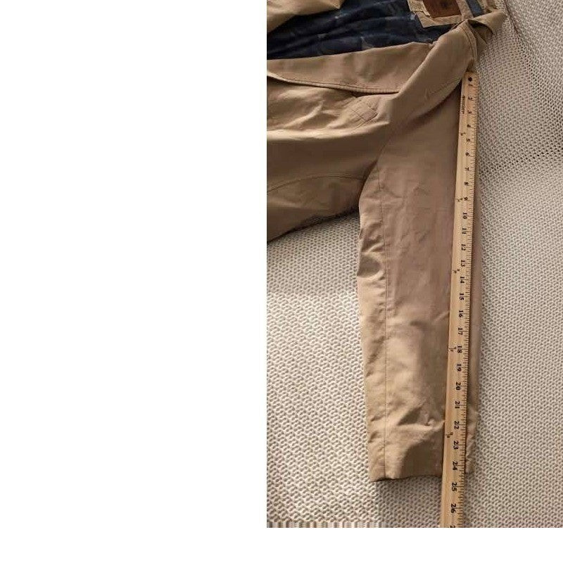 Territory Ahead 100% Cotton Tan Blazer Jacket L Button Up Lapel Collar Light