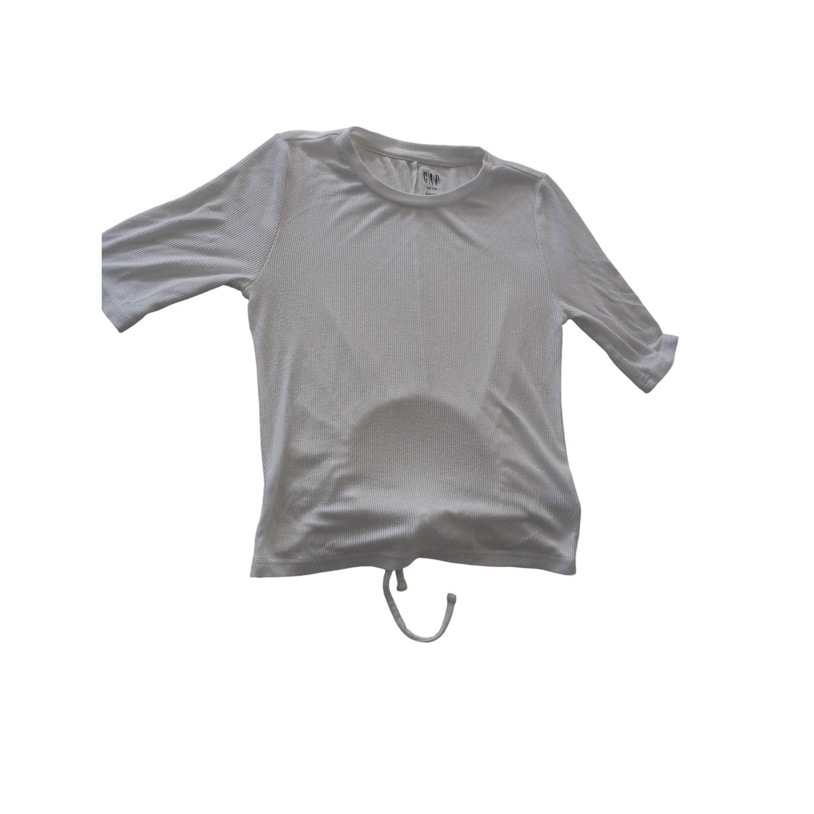 GAP Bundle White Ribbed Open Back Tie Top & Grey Camisole Cami Set S Capsule