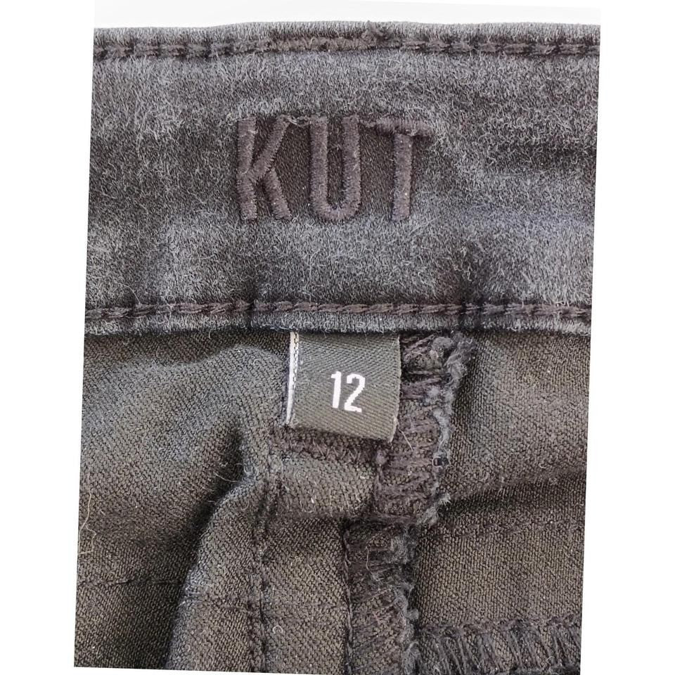 Kut From The Kloth Dark Wash Straight Leg Jeans Women Size 12 Stretch Denim