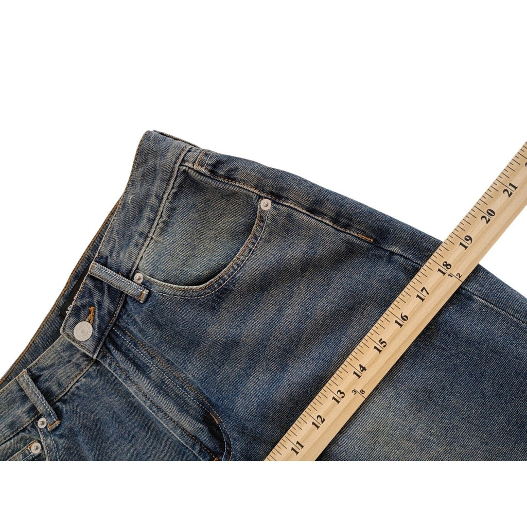 Ashley Mason Premium Women Jeans Blue Wash Size 3 26 Straight Leg Denim