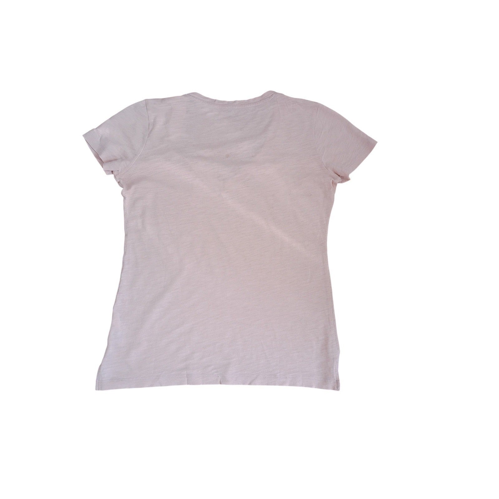 Madewell Coral Pink Slub 100% Cotton Pocket Tee Minimalist Coastal NWOT Small
