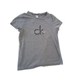 Calvin Klein Gray Sleepwear Cotton TShirt Fits S Logo Comfort Soft