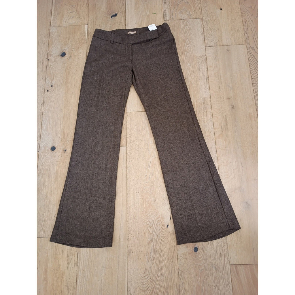 Forever 21 Twenty One NEW Brown High Rise Flare Trousers Textured W28 S