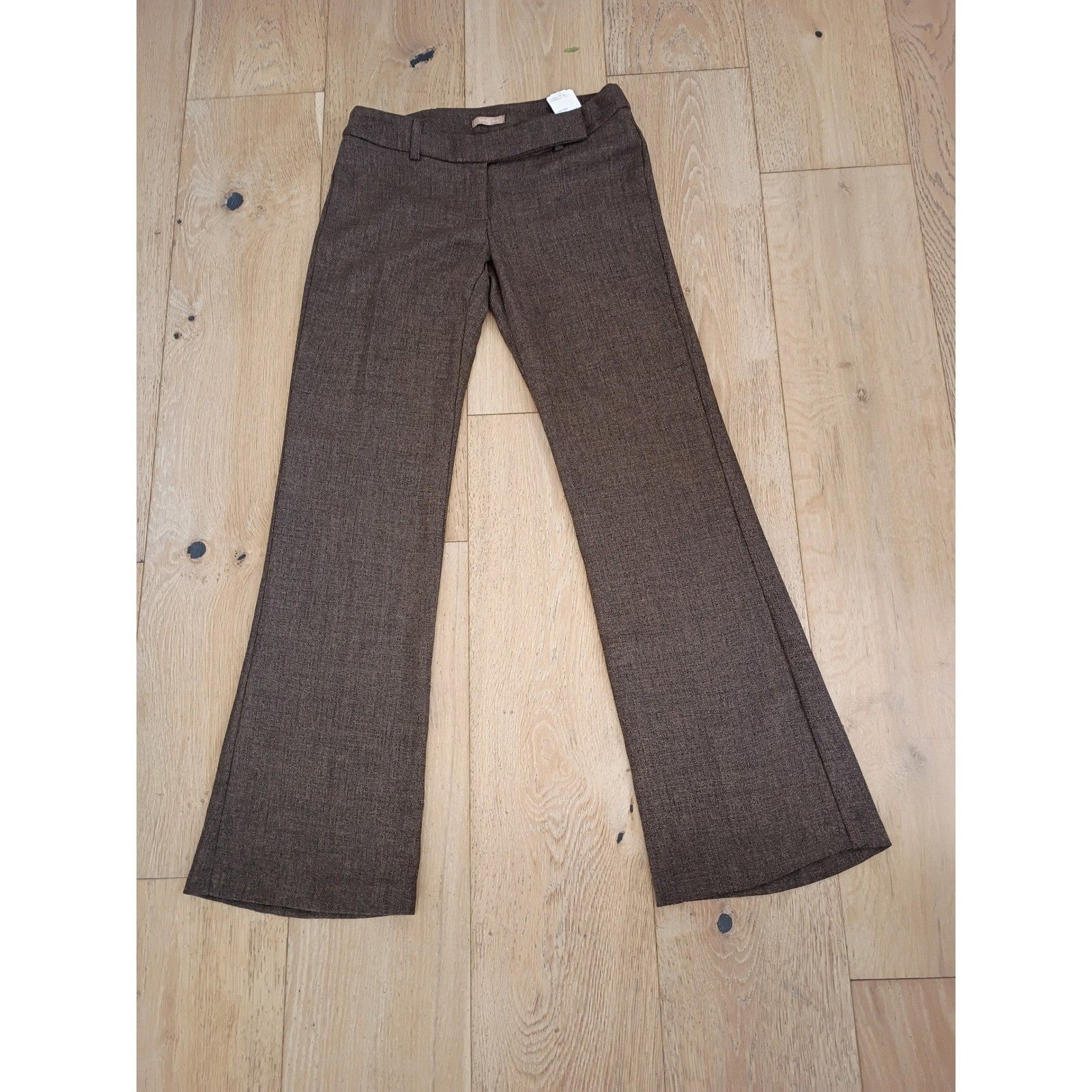Forever 21 Twenty One NEW Brown High Rise Flare Trousers Textured W28 S