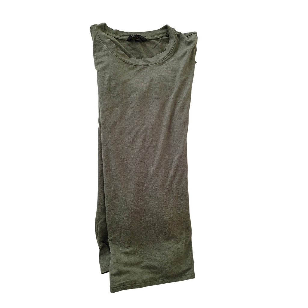 Banana Republic Olive Green Long Sleeve Crew Neck Modal Blend Top Size M
