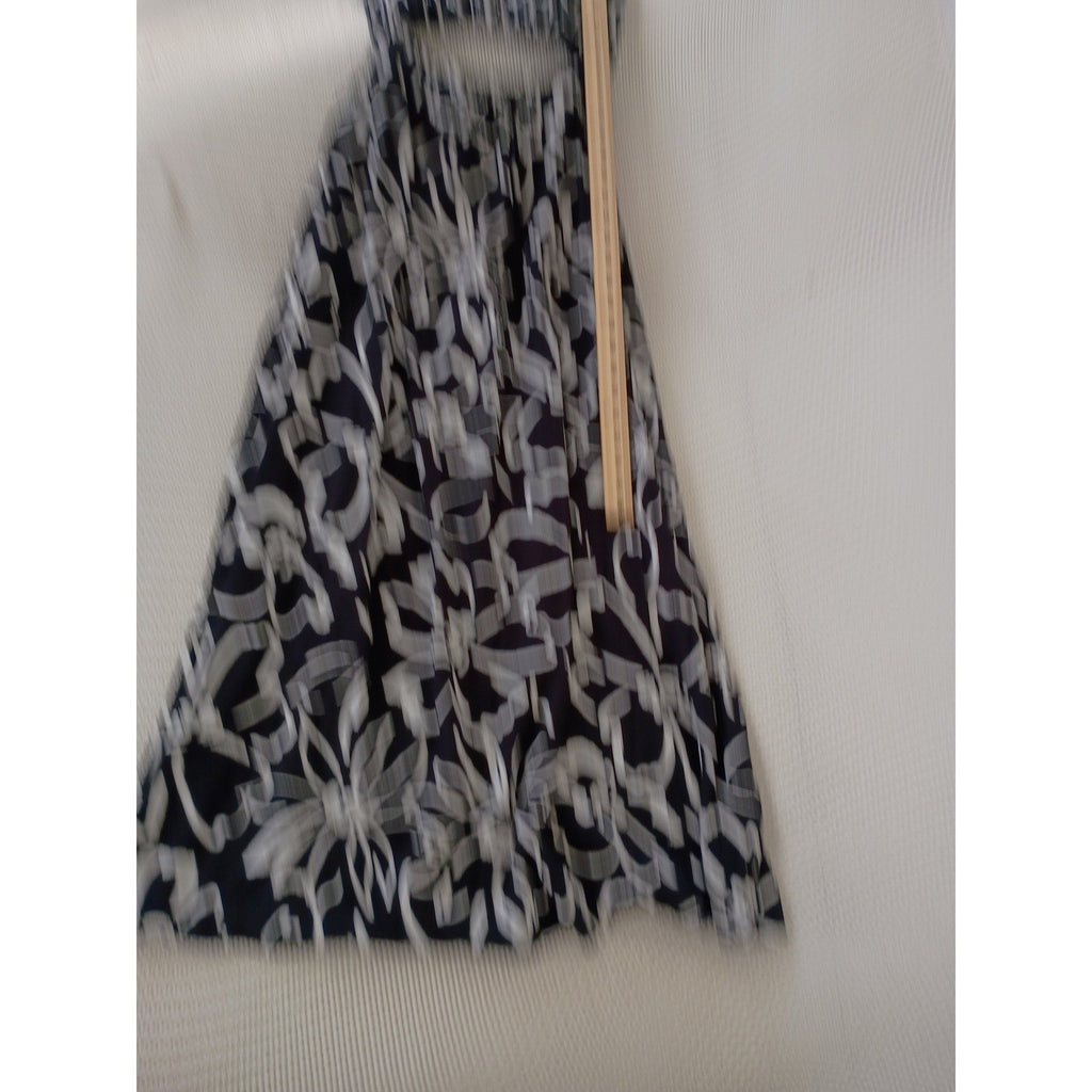 ASOS DESIGN Tall Black White Floral Cutout Maxi Dress Fits S Slveless Summer