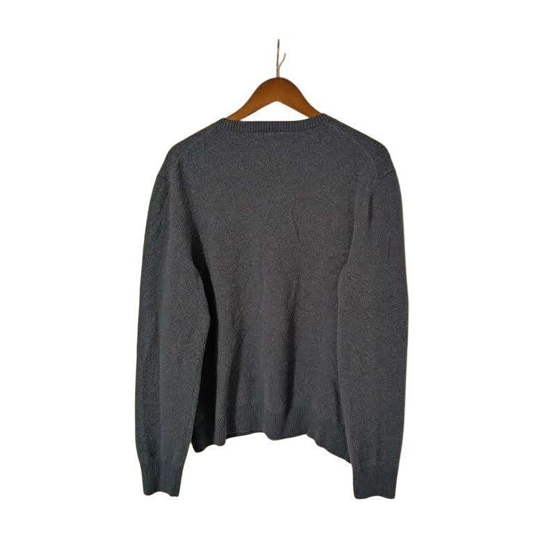 Calvin Klein Wool Blnd Crewneck Pullover Sweater Dark Gray Size Medium