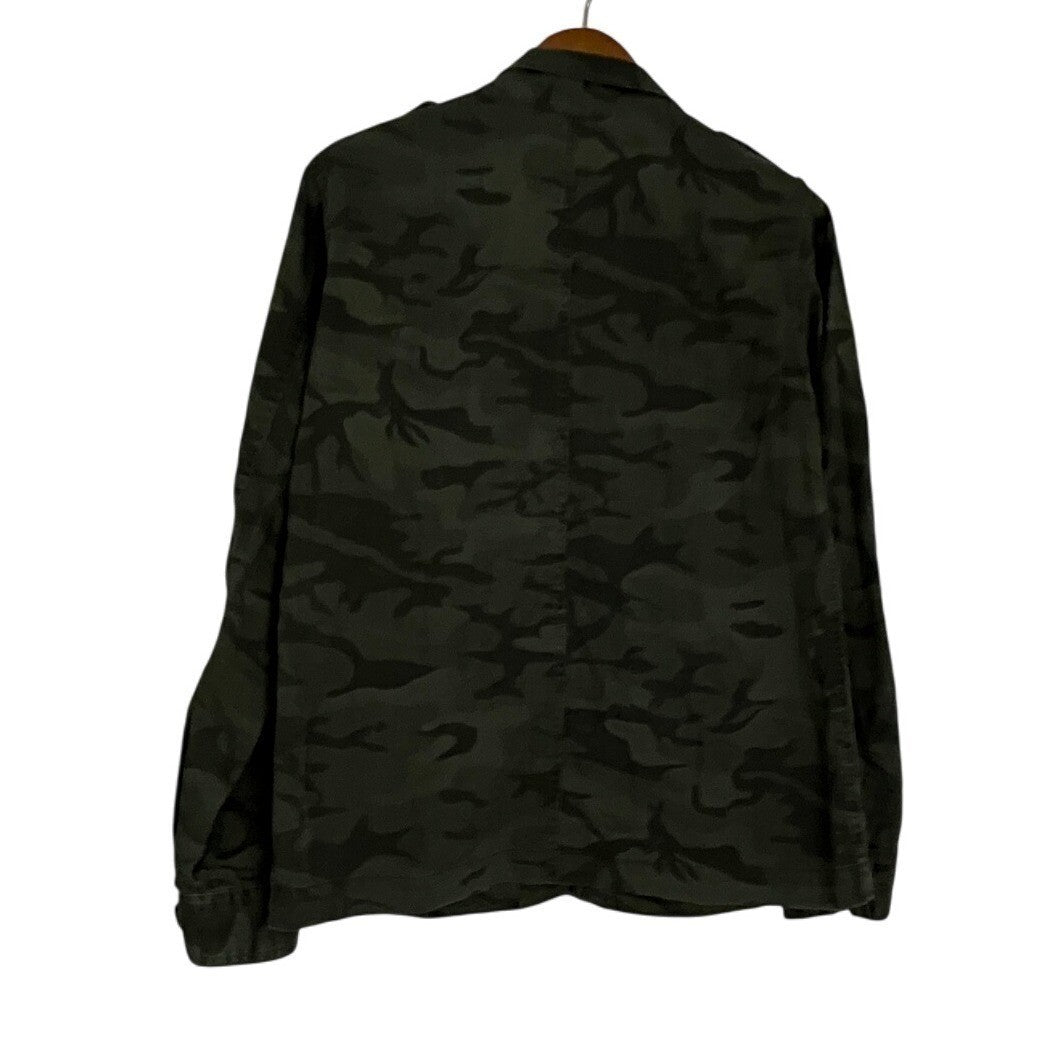 Supplies Camouflage Utility Jacket Military Camo Field Coat Cotton Small P2P 20"