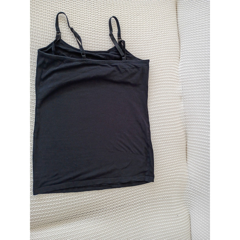 Motherhood Maternity & GAP Black Tank Top + Nursing Cami Bundle Size S -2 Tops